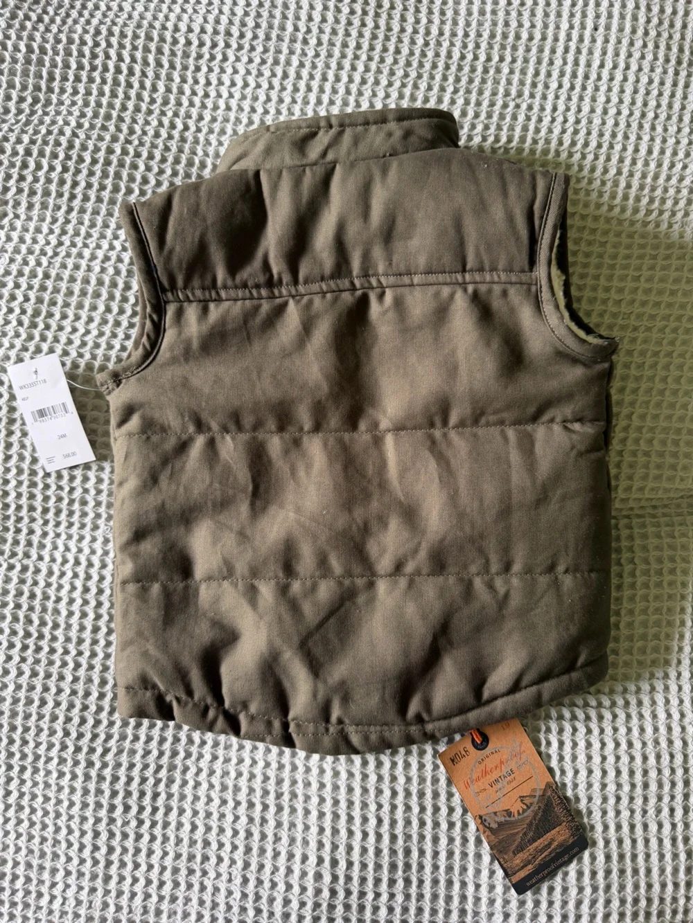 Weatherproof Olive Green Kids Puffer Vest 24M NWT